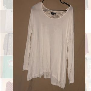 White Long-Sleeve Top